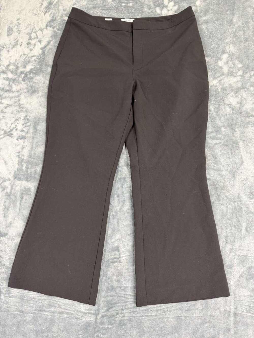 Nine West Womens Black Kick Flare Pants Size 16